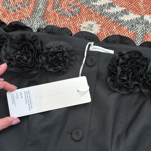 NWT Anna October Vanda Dress in Black size medium - Picture 8 of 9